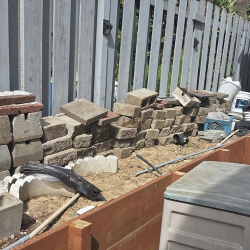 Assorted concrete blocks and - assorted,